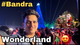 Wonder land bandra 😍😍Christmas lighting’🎅🎄cinematic vlog [upl. by Dirfliw]