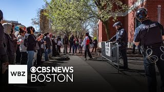 More than 100 students detained at Northeastern proPalestinian protest [upl. by Marie-Jeanne]