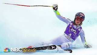 Mikaela Shiffrin crashes out of world cup event in Altenmarkt  NBC Sports [upl. by Refeinnej934]