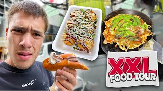 XXL Food Tour in OSAKA Japan🇯🇵 [upl. by Koralle]