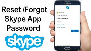 How To Reset Skype App Password  How to Forgot Skype App Password [upl. by Zetta709]