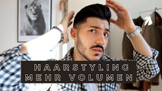 Haarstyling für Männer  Mehr Volumen  So stylst du kurze Haare [upl. by Kcirdec]