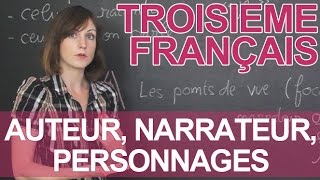 Auteur narrateur personnages  Français  3e  Les Bons Profs [upl. by Riess581]