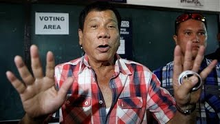 Philippine Election Duterte Headed for Victory [upl. by Yoccm61]