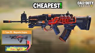 Type 25  Magnetic Engine is the cheapest legendary in CODM [upl. by Edya752]