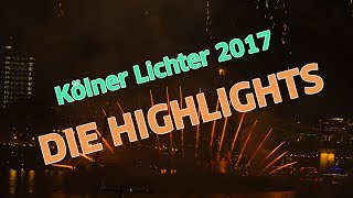 Kölner Lichter 2017 Die FeuerwerkHighlights [upl. by Limbert]