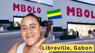 Vlog au GabonSHOP WITH US AT MBOLOONE OF THE BIGGEST SUPERMARKET IN LIBREVILLE GABON [upl. by Aiel]