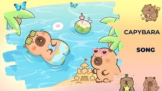 Capybara Meme Song 30 Min and Cute Capybaras with their Animal Friends capybara song [upl. by Ibrahim]