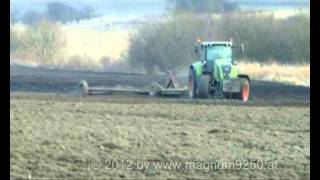 CLAAS Axion 850 mit Ackerschleppe [upl. by Etnoek]