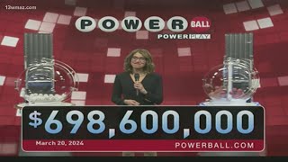 Powerball Numbers March 20 2024  6986 million [upl. by Nahallac119]