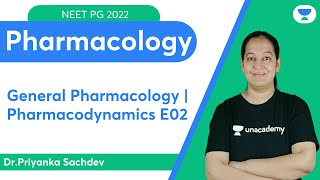 NEET PG 2022 General Pharmacology  Pharmacodynamics E02  Lets crack NEET PG  DrPriyanka [upl. by Powder]