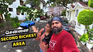 Chennais RICHEST AREA💰Part 2 Poes Garden Tour💵Rich Celebrity Houses🏘Fun Vlog😄 [upl. by Eissirhc]