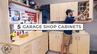 5 Garage Shop Cabinets for Ultimate DIY Storage [upl. by Putnem291]