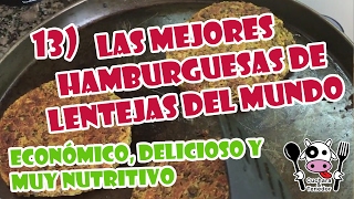 HAMBURGUESAS DE LENTEJAS 100 Veganas [upl. by Obla]