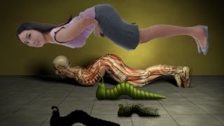 Creepy Human InchWorms  Puppet Pin Animation  after effects creation [upl. by Burch488]