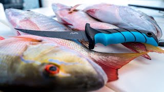 Loading the cooler with Mutton Snapper in 10 Feet of water  Florida Keys Patch Reef Fishing [upl. by Woehick51]