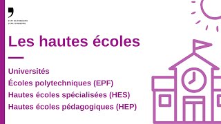 Les hautes écoles Universités EPF HES HEP [upl. by Elamef]