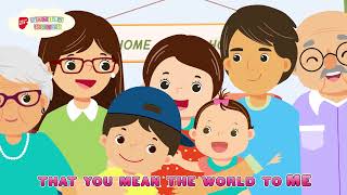 I Love My Family Animated Version  Children SingAlong  Families for Life Family Songs [upl. by Lenno]