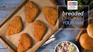 Breaded Chicken Breast Meal Ideas – MampM Food Market [upl. by Pizor583]