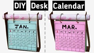 How to make Desk Calendar  DIY Calendar 2019 [upl. by Nnasus]