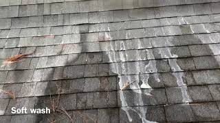 Soft Wash Roof Cleaning How to wash your roof Shingles safely Best Roof Wash Method [upl. by Koss]