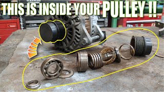 Alternator Decoupler Pulley repair HOW THEY WORK fix [upl. by Aivun]