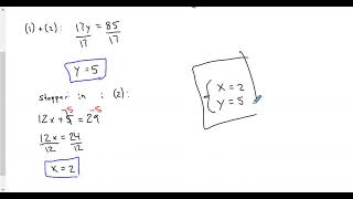 Matematik 2b Ekvationssystem med additionsmetoden [upl. by Carlyn]