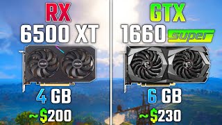 AMD RX 6500 XT vs GTX 1660 SUPER  Test in 8 Games [upl. by Alastair910]