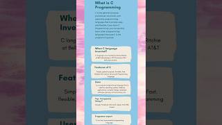 what is c languagehow to write hello world in c languagefeatures of c language c [upl. by Napoleon]
