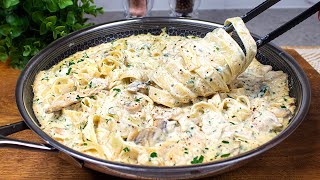 Ich habe noch keine so leckere Pasta gegessen Berühmtes AlfredoFettuccineRezept mit Hühnerbrust [upl. by Roselle]