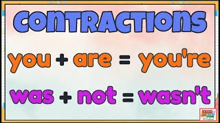 Contractions for Kids Video 2 [upl. by Phina]