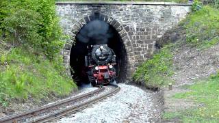 HD 99 222 der Harzer Schmalspurbahnen am ThumkulenTunnel [upl. by Donata]