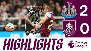 Almiron From Distance and Isak Penalty Punishes Clarets  HIGHLIGHTS  Newcastle 2  0 Burnley [upl. by Sivrahc246]