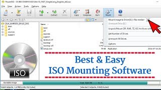 How to mount iso file with poweriso [upl. by Arvo978]