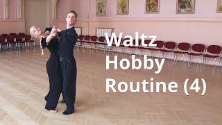 Waltz Hobby Lesson  Choreography 4  Promenade Lock Step Right Lunge [upl. by Oinotnaocram]