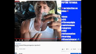 Peptide therapy tutorial filling syringesno injection little info on peptides amp how I use them [upl. by Dnalkrik]