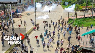 Bangladesh student protests Deadly clashes continue amid internet outages [upl. by Sephira515]