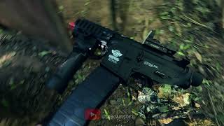 Using a M4 Pistol and ghillie in Airsoft 2 Airsoft Gameplay [upl. by Philbrook71]