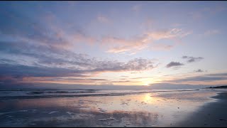 Sonnenaufgang mit Meeresrauschen an der Nordsee zur Entspannung [upl. by Dunstan]