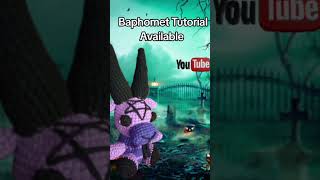 Baphomet crochet tutorial available fun crochet love halloween baphomet art artist tutorial [upl. by Llevol]