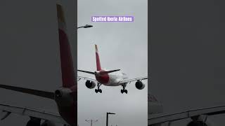 Spotting IBERIA Airlines landing at LAX airport planespotting planes [upl. by Kerby726]