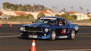 Mike Maier drives the TCI Mustang  Camarillo Airport Autocross [upl. by Orlando]