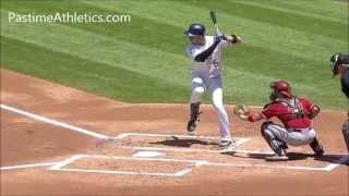 Carlos Gonzalez Slow Motion Home Run Baseball Swing Hitting Mechanics Instruction Rockies MLB CarGo [upl. by Auqenet]