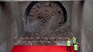 Robbins TBM breakthrough at Sunkoshi Marin [upl. by Sakhuja]