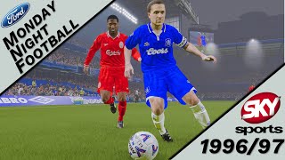 MONDAY NIGHT FOOTBALL  Chelsea v Liverpool  199697 Season PES 2021 [upl. by Atsirc]