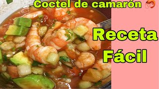 Coctel de Camarón 🦐 Receta Facil y Rápida [upl. by Elak92]