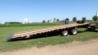 TrailEze Railroad Slide Axle Trailer Operation  TE401PSA RR [upl. by Solrak]