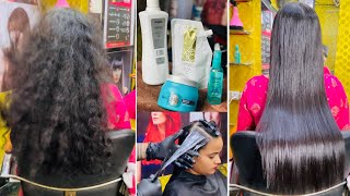 L’Oreal hair smoothening Treatment Permanently full process in Hindi  Keratin Treatment Tutorial [upl. by Joel]