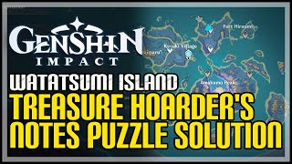 Treasure Hoarders Notes Puzzle Genshin Impact [upl. by Labanna840]