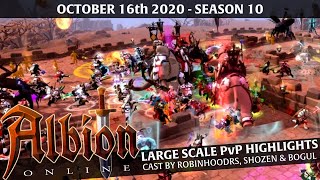 ⚔️ Albion Online  Large Scale PvP Highlights  October 16th  Cast by Robinhoodrs Shozen amp Bogul [upl. by Aicinoid]